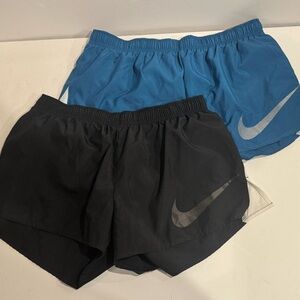 Nike Dri-FIT Black and Blue Shorts 2 Pair Size XL